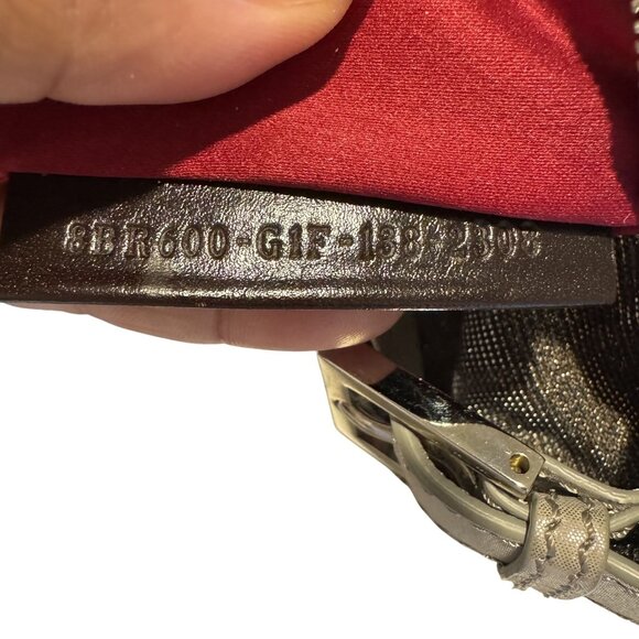 Fendi Baguette Glitter Zucca Canvas Metallic Iridescent FF Logo Shoulder Bag - Picture 8 of 10